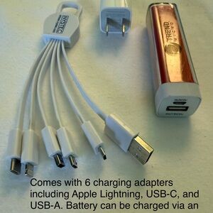 Red Portable iPhone Charger